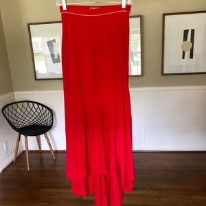 David Peck Long Silk Skirt